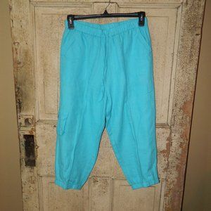 TooFan Linen Capri Pants Womens Size M (S-12)